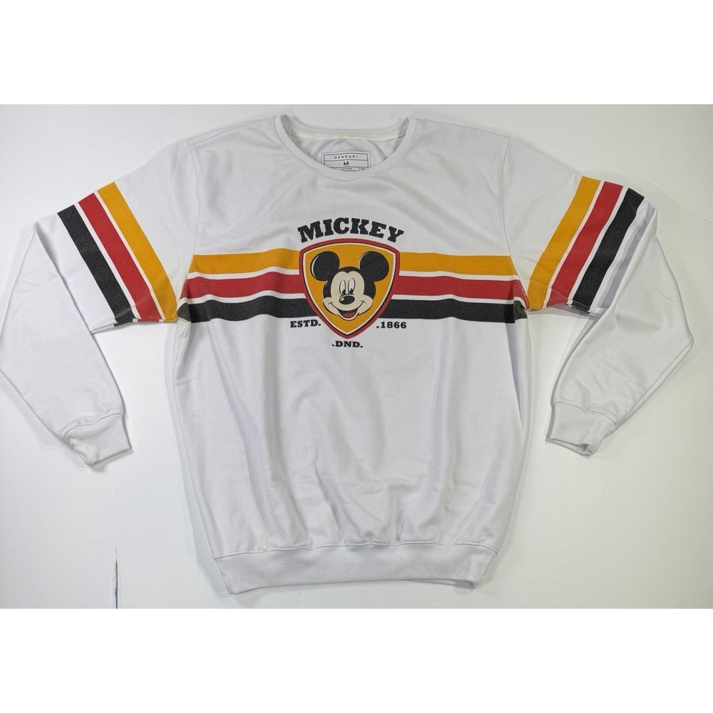 Disney‎ Mickey Mouse DNDARI Graphic Crewneck Sweatshirt White Size M